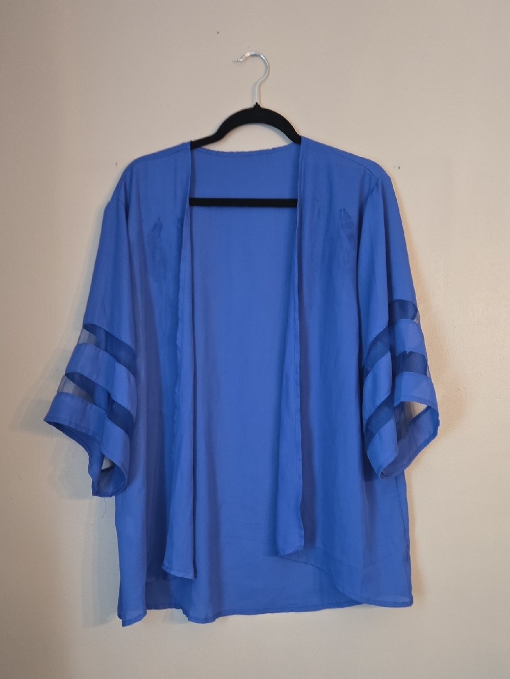 Lightweight Open Kimono - Vibrant Royal Blue